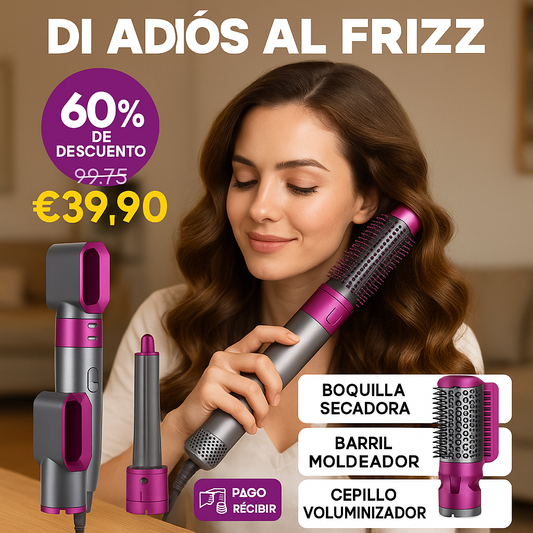 💇‍♀️ CEPILLO SECADOR 5 EN 1 – Belleza profesional en casa ✨